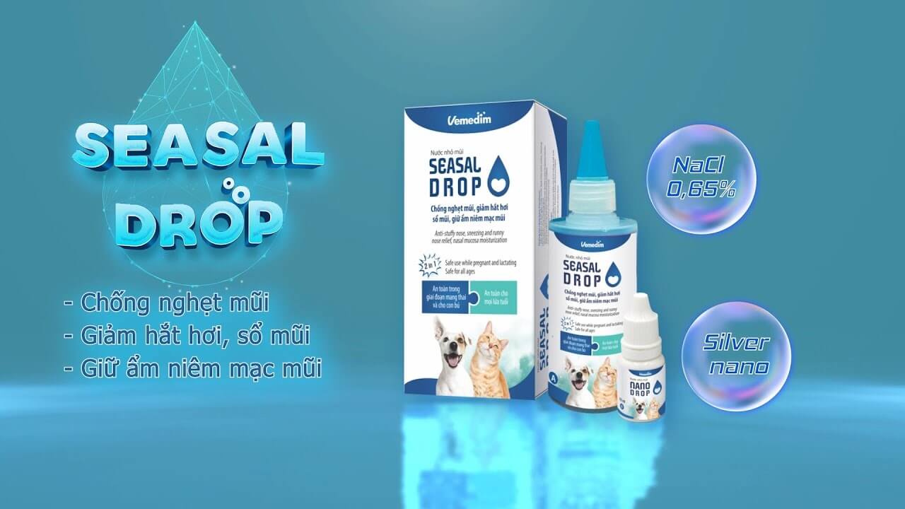 Seasal Drop là loại thuốc dùng khi mèo bị sổ mũi